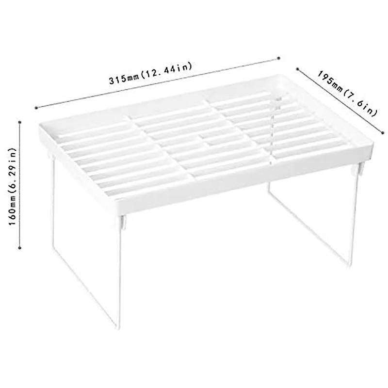 Stacking Cabinet Shelf Rack- Cupboard, Plate, Dish, Counter