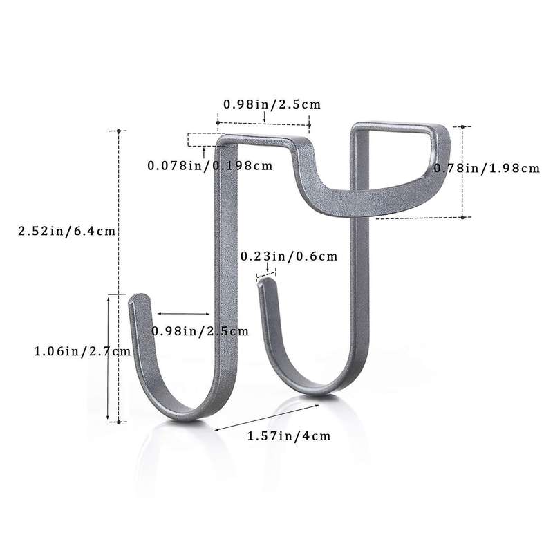 Over Cabinet Hook,for Kitchen,cabinet,drawer,wardrobe,office(5-pack)