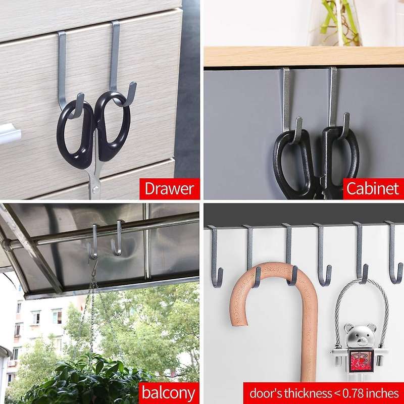 Over Cabinet Hook,for Kitchen,cabinet,drawer,wardrobe,office(5-pack)