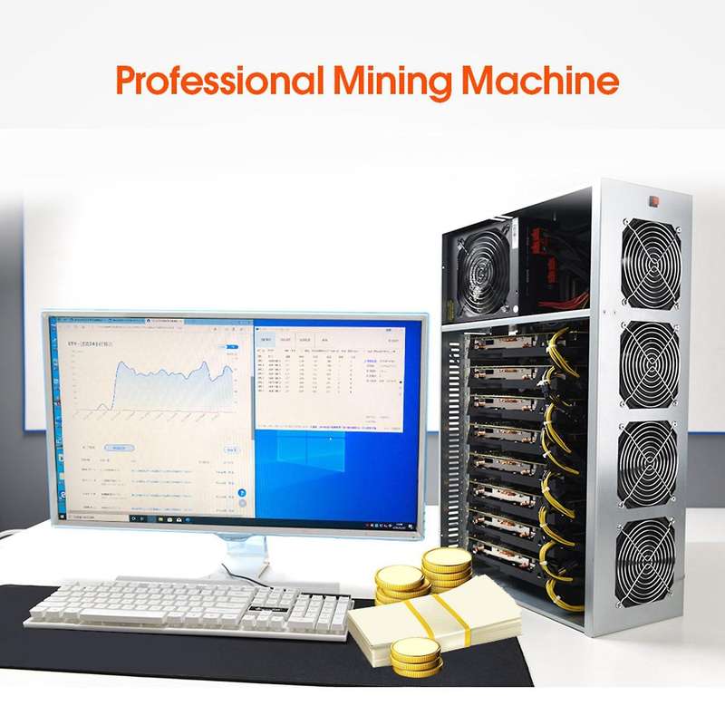 D37 Btc Miner Motherboard with Cpu+8x8pin Cable+128g Ssd+8gb Memory
