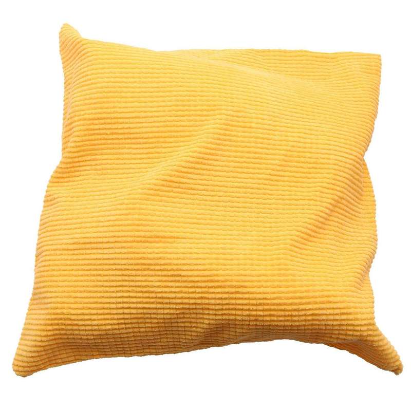 Soft Corduroy Cushion Cover Pillow Throw Case Corn Kernels Yellow 1pc