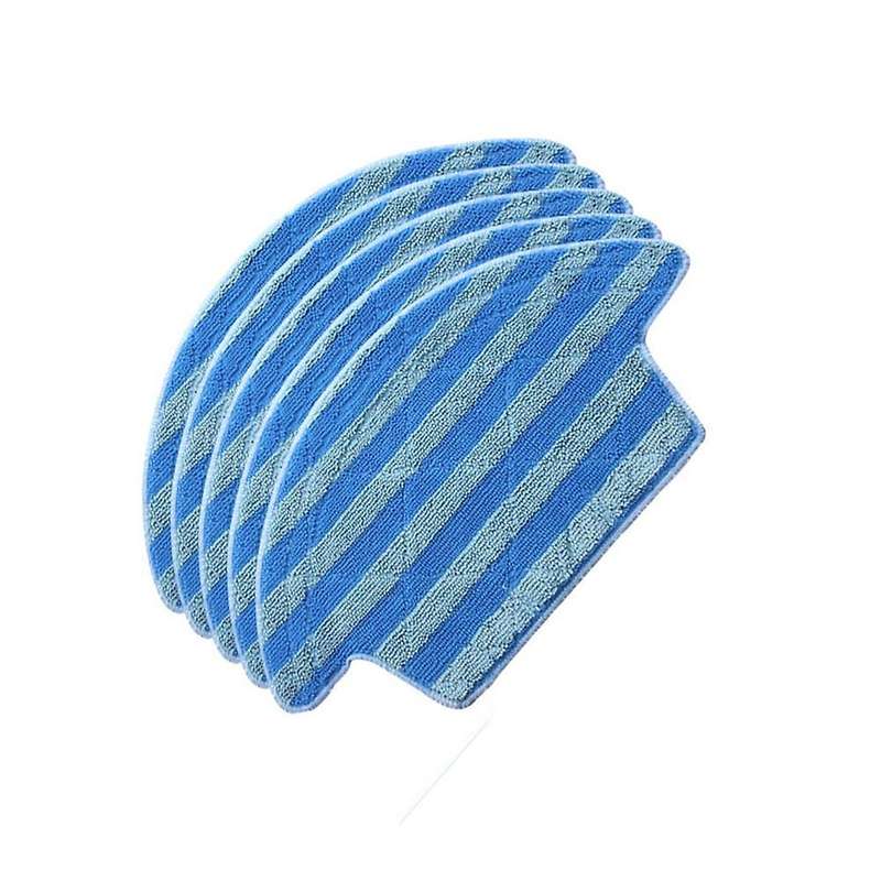 5 Pcs Mop Cloths for Ilife V55 Pro Sweeping Robot Cleaner Rag Parts