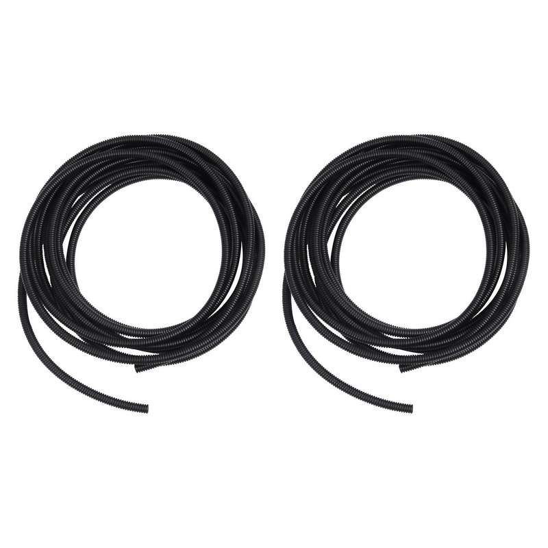 8mm Flexible Pvc Corrugated Gas Tubing Pond Conduit Tube 7m Black