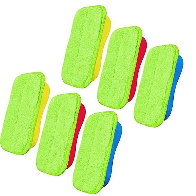 6pcs Washable and Reusable Microfiber Chalk Eraser Chalkboard Eraser