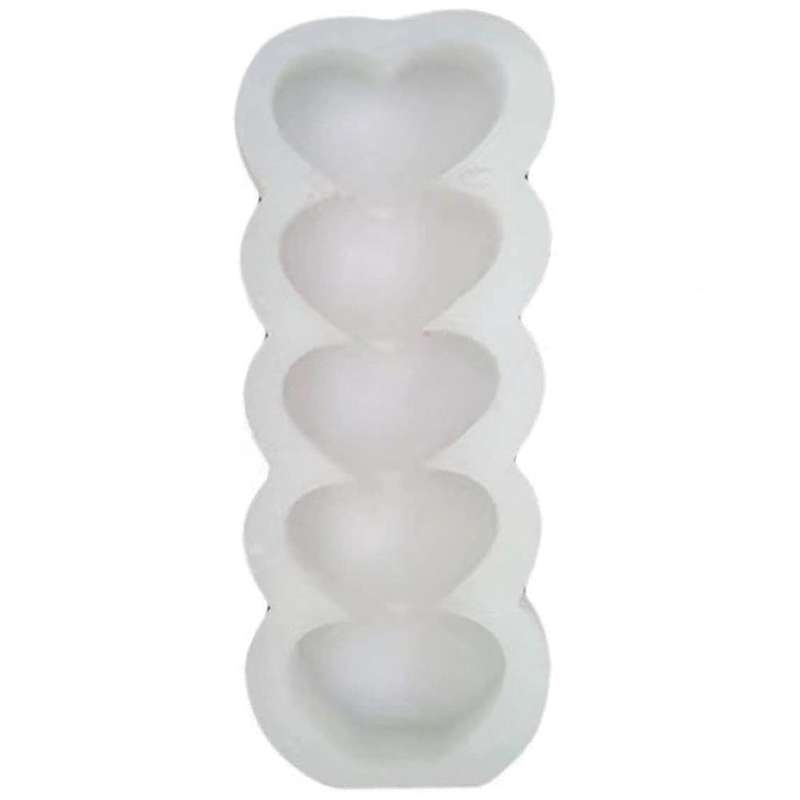 Love Heart Shape Column Silicone Candle Molds,for Diy Art Resin Epoxy