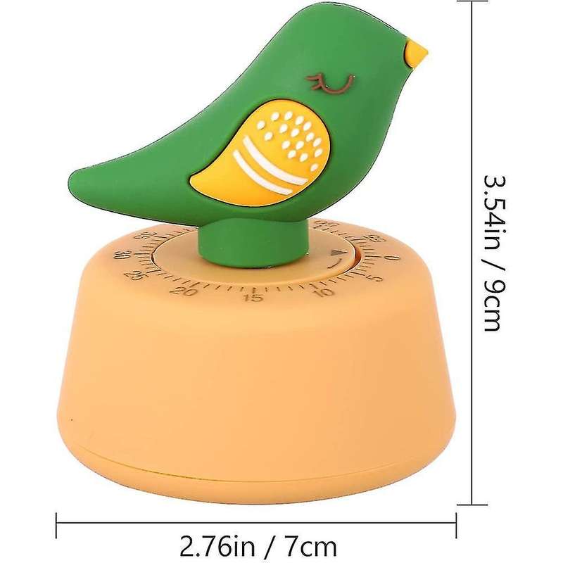 Kitchen Timer Mechanical Egg Timers Figure Countdown Timer (green)