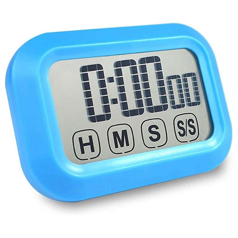 Digital Kitchen Timer Press Screen for Cooking,magnetic (blue)