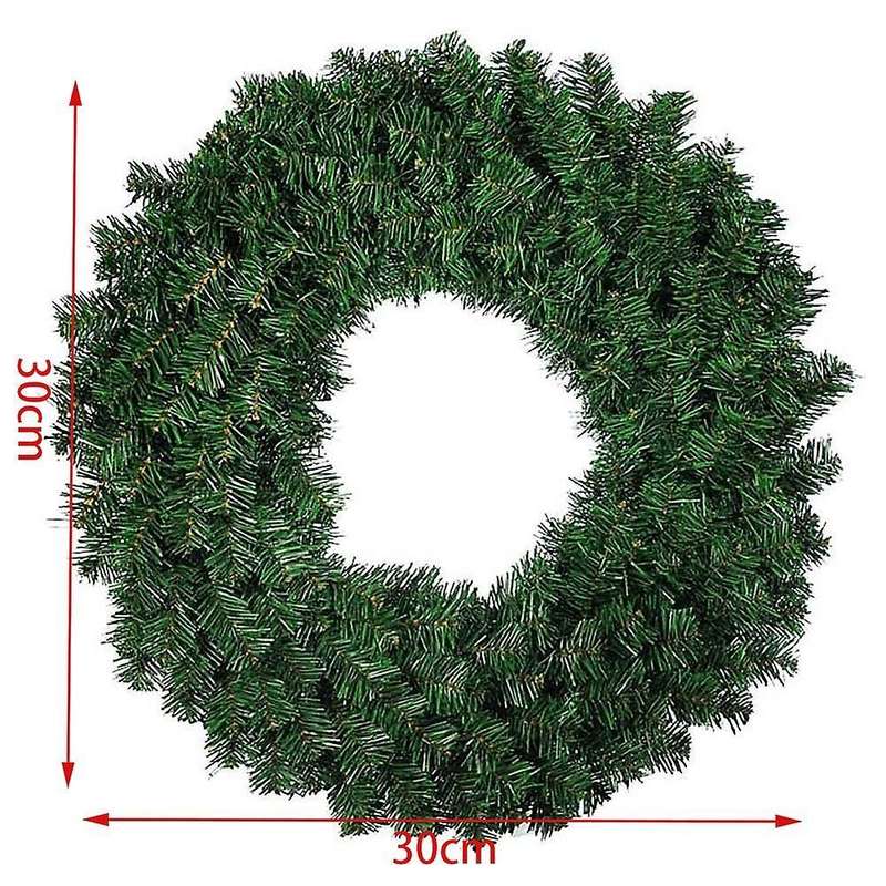 1 Pcs 30cm Artificial Pine Wreath Garland for Christmas Decoration