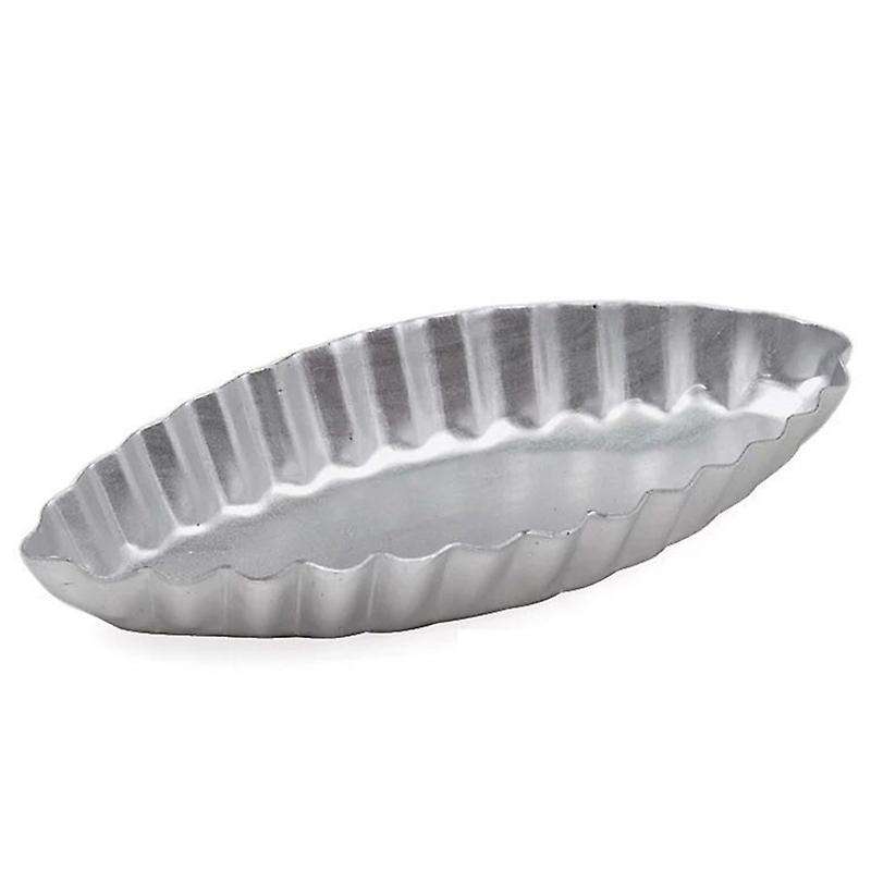 Long Fluted Edge Little Boat Shape Egg Tart Moulds Cupcake Liners