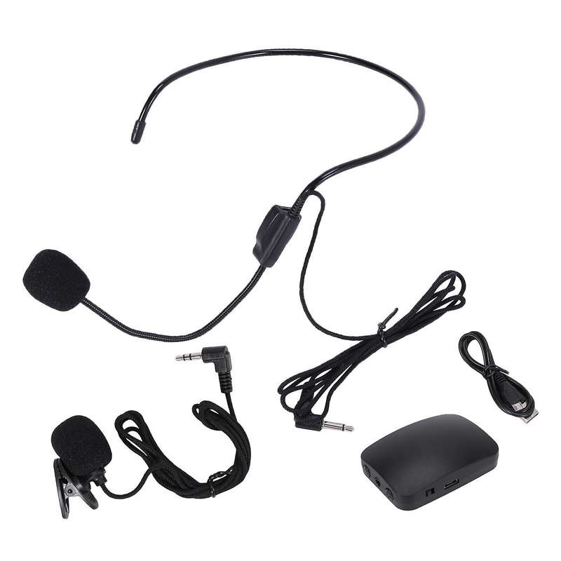 Portable Fm Wireless Microphone Headset with Lapel Clip