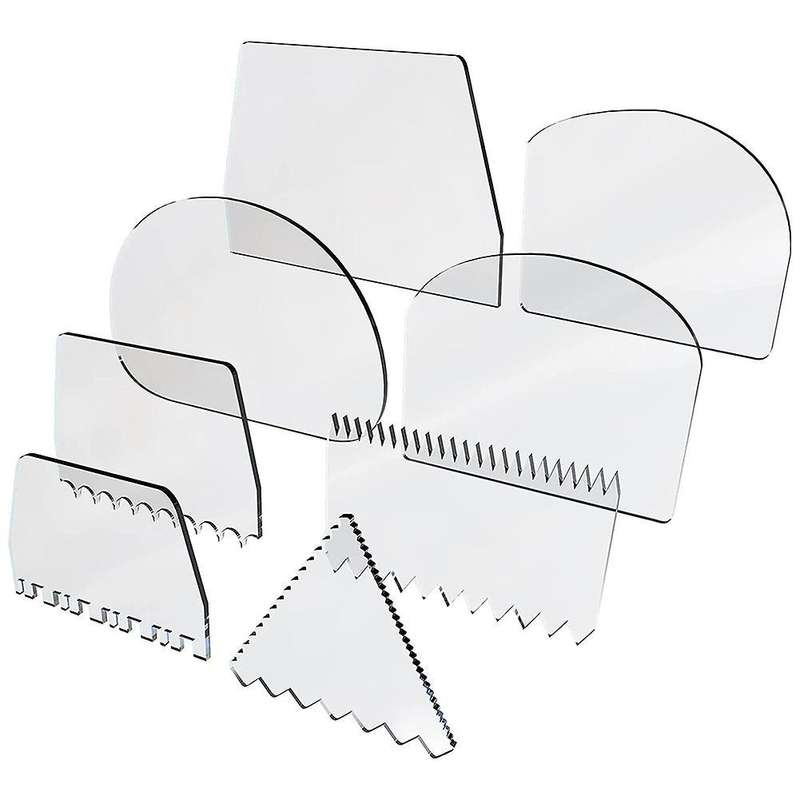 Acrylic Cake Spatula Cake Scraper Fondant Smoother,for Kitchen Baking