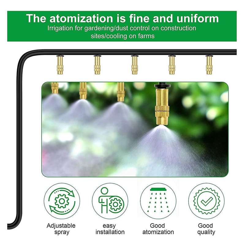30pcs Watering Nozzle Adjustable Copper Irrigation Water Sprinkler