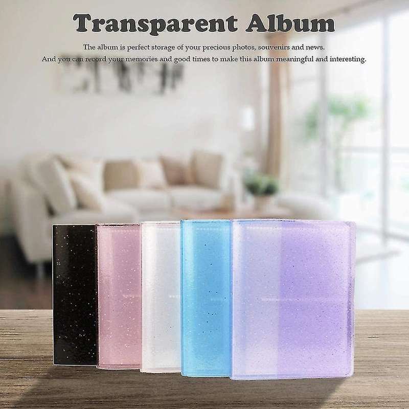 64 Pockets 3 Inch Mini Cards Holder Binders Albums with Bling Cover 5