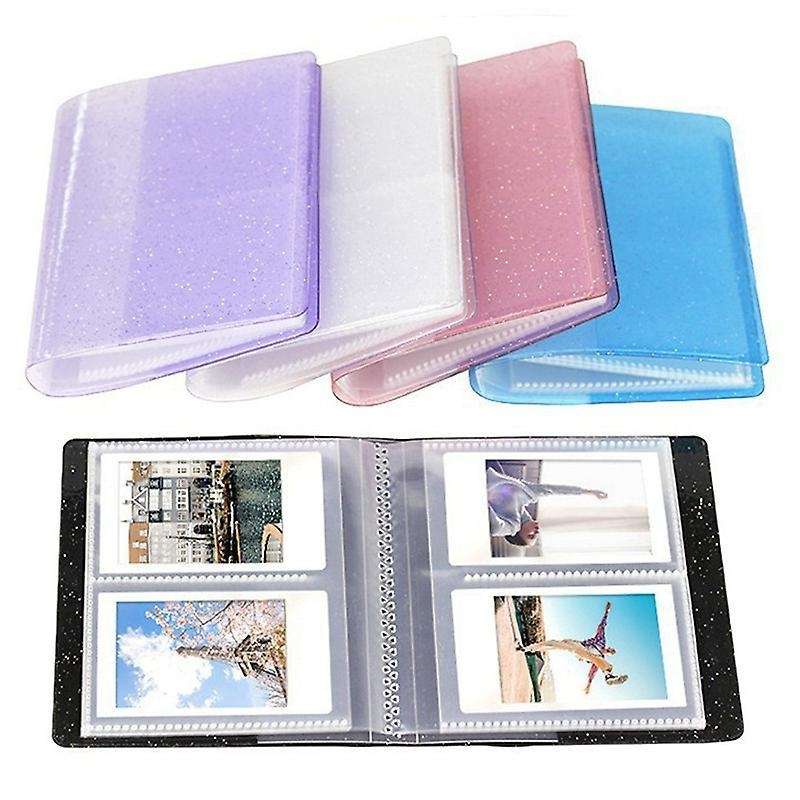 64 Pockets 3 Inch Mini Cards Holder Binders Albums with Bling Cover 5
