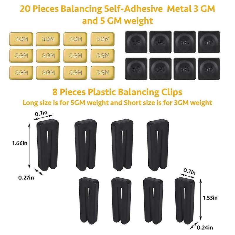 8 Sets Ceiling Fan Blade Balancing Kit 3g Weight, 5g Weight