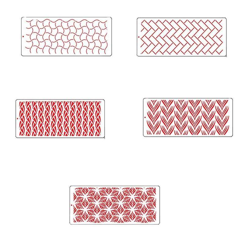 5pcs Wheat Ear Printing Sugar Sieve Mold Fondant Printing Template B