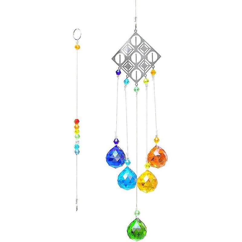 Rainbow Maker Crystal Prism Pendant Sun Catcher Outdoor Decoration