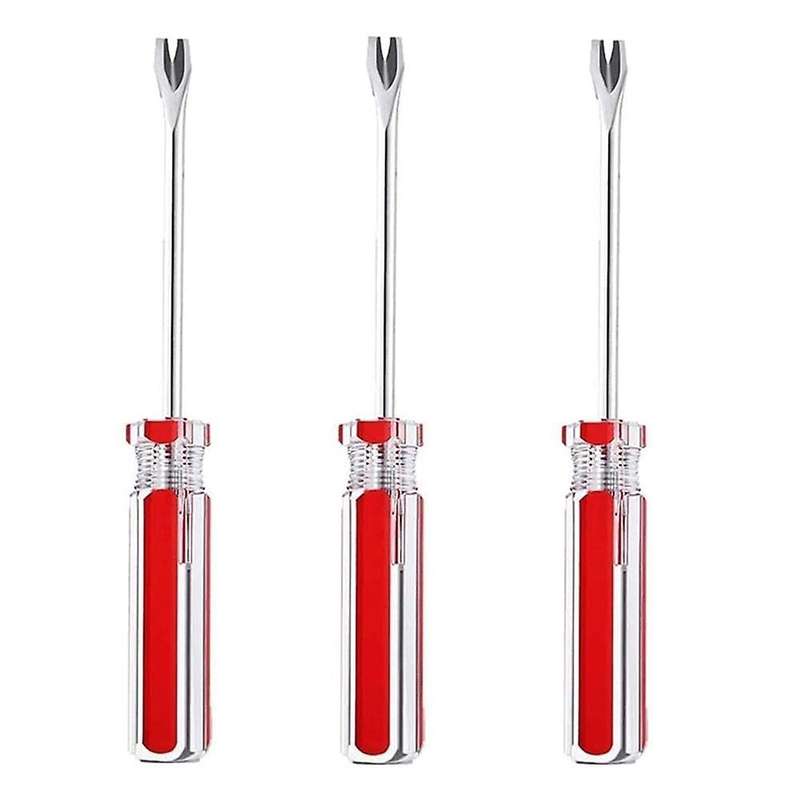 3pcs Nail Pullers 3mm U Tip Nail Rivet Tack Puller Screwdriver Tool