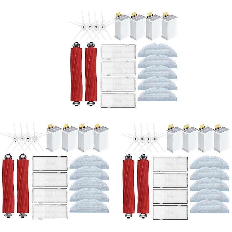 3set for Xiaomi Main Side Brush Mop Cloth Hepa Filter Dust Bags