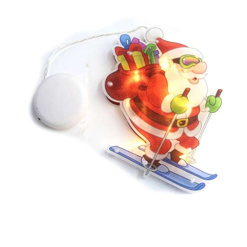 Santa Claus Led Suction Cup Window Hanging Lights Decoration Light D