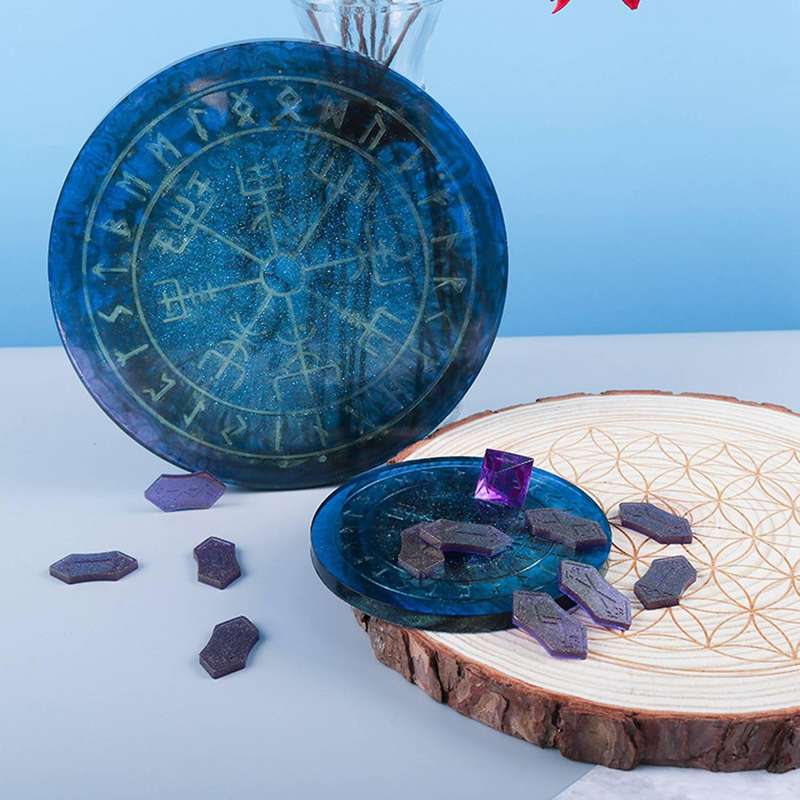 Diy Divination Pad Astrology Compass Silicone Mold (rune Card)