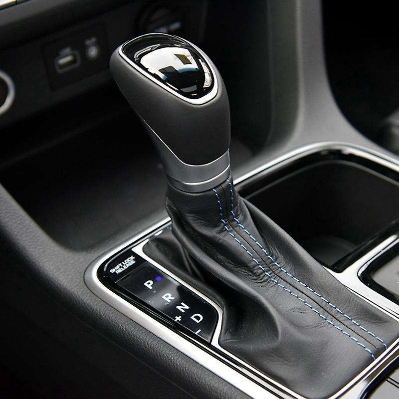 Red Carbon Fiber Central Console Gear Shift Knob Trim Shift Lever