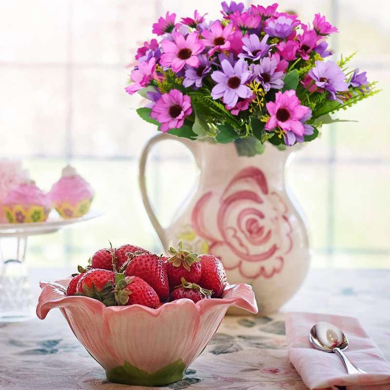 Artificial Wildflowers Fake Daisy Silk Faux Flowers Purple