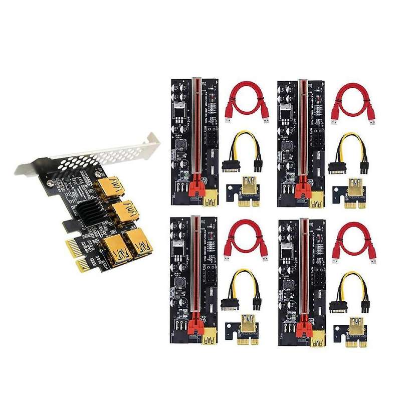 Pcie Pci-e Pci Express Riser Card for Bitcoin Mining 009c Plus,red