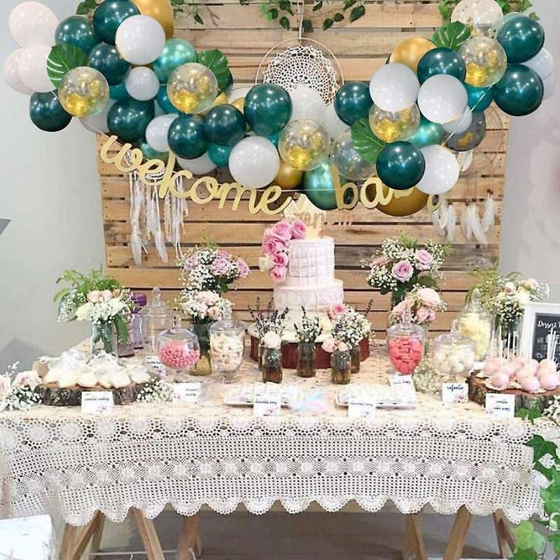 Jungle Theme Party Balloons 50 Pack,12 Inches Latex Balloons for Baby