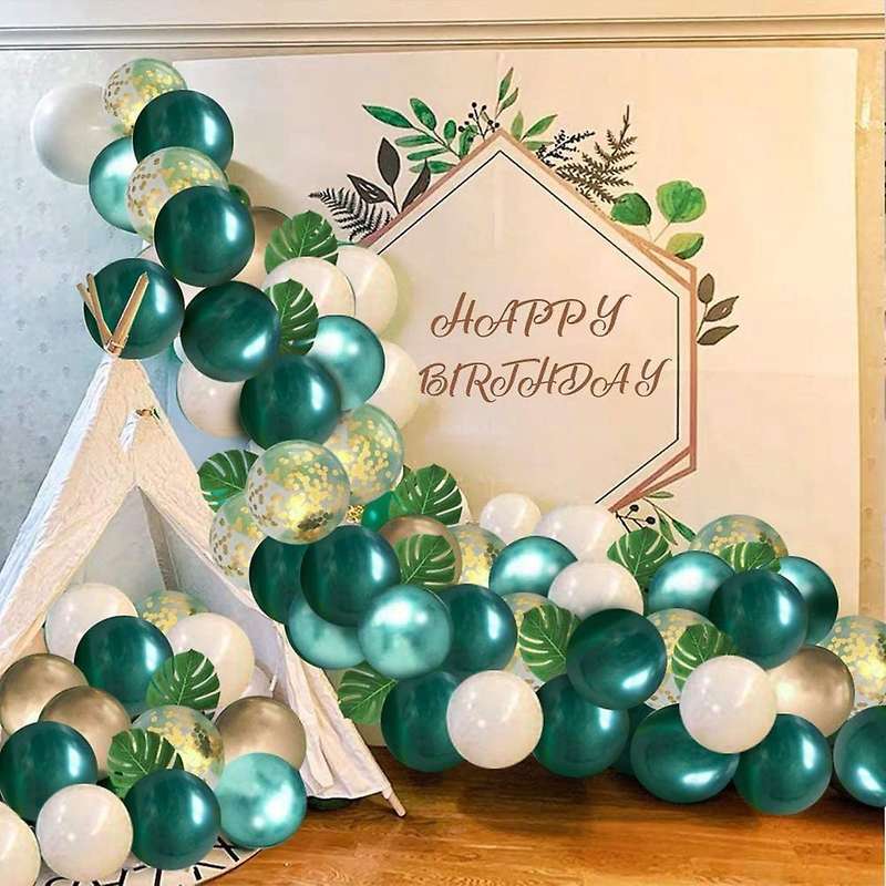 Jungle Theme Party Balloons 50 Pack,12 Inches Latex Balloons for Baby
