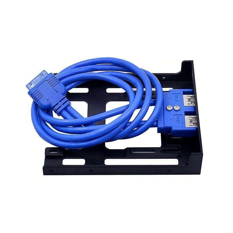 2 Ports Usb 3.0 Front Panel Adapter Plastic Bracket for Pc Desktop