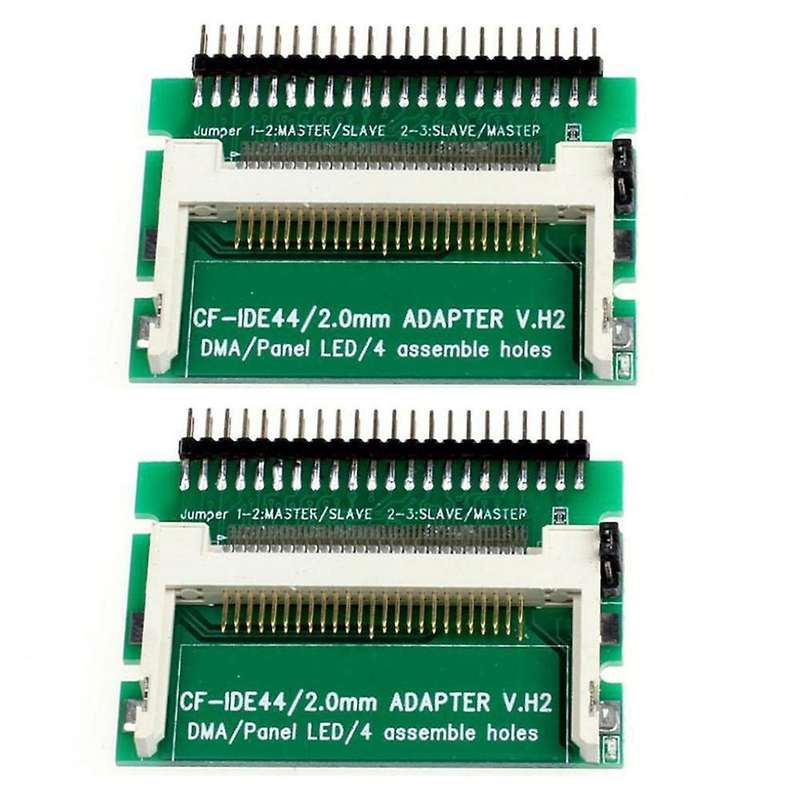 2pcs Cf Flash Memory Card to Laptop 2.5inch 44pin Drive Board Adapter