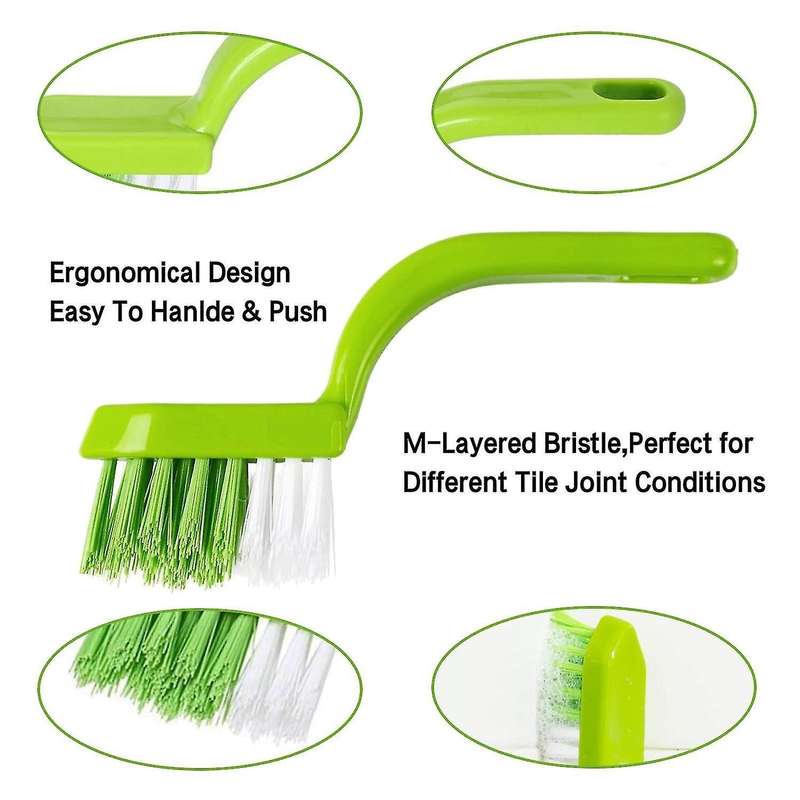 Grout (4 In 1) Tile Cleaner Brush,joint Scrubber for Deep Cleaning