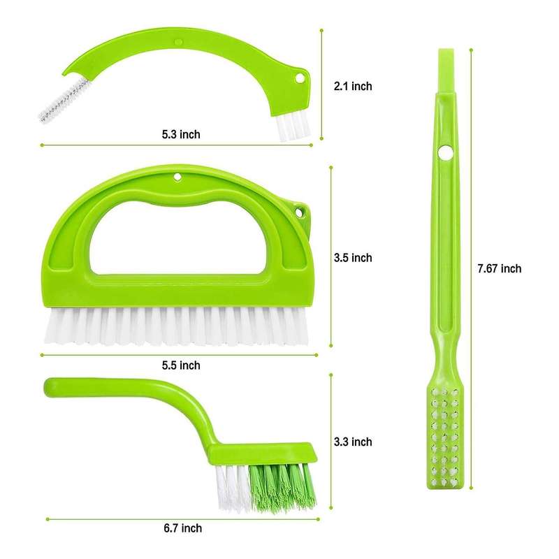 Grout (4 In 1) Tile Cleaner Brush,joint Scrubber for Deep Cleaning