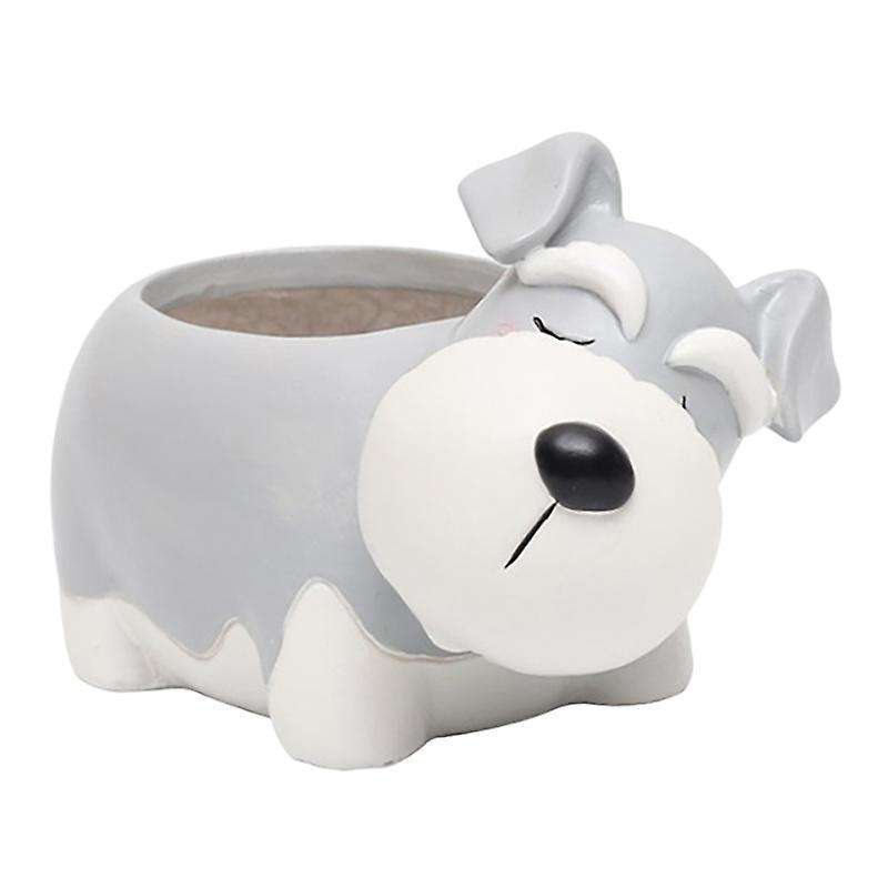1pcs Resin Cartoon Dog Succulent Cactus Planter Pot,b