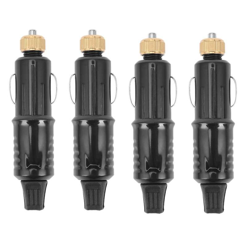 4x 12/24v Car Cigarette Lighter Socket Plug Adapter Charger+fuse Set