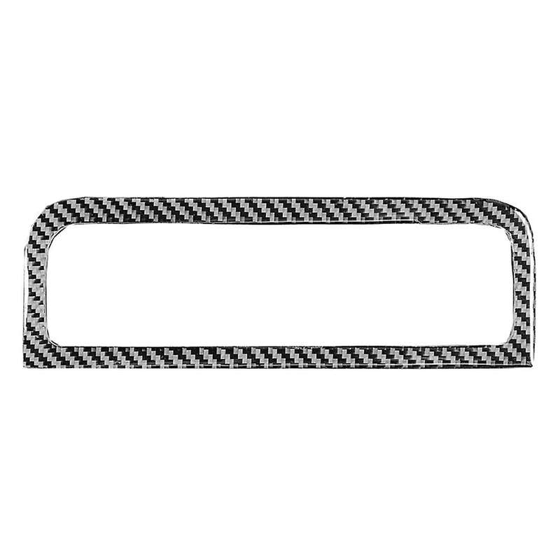 Carbon Fiber Center Ac Control Panel Frame Switch Cover Sticker Trim