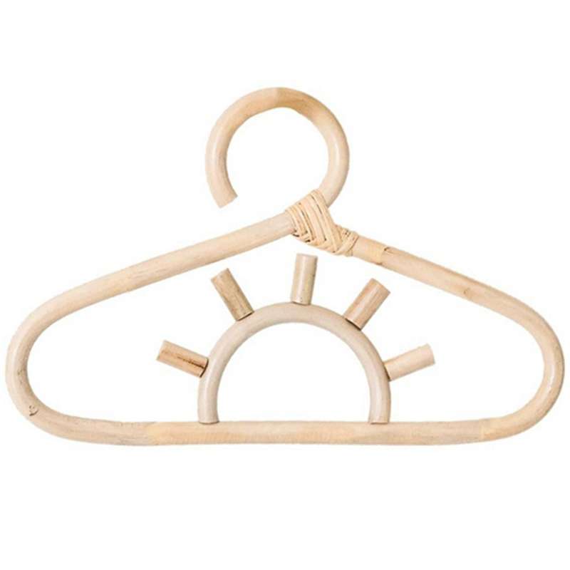 Rattan Kids Hanger Kids Garments Organizer Room Decor Hanger-sun