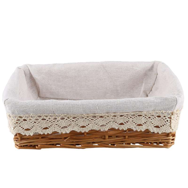 Storage Basket,wicker Storage Bins Rectangular Basket,arts and Crafts
