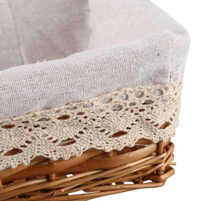 Storage Basket,wicker Storage Bins Rectangular Basket,arts and Crafts