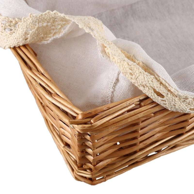 Storage Basket,wicker Storage Bins Rectangular Basket,arts and Crafts