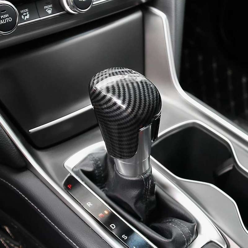 For Honda Civic 2022 Carbon Fiber Car Gear Shift Knob Cover Trim