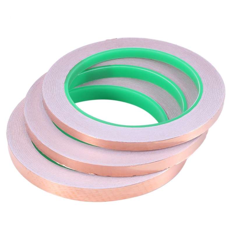 3 Pack Aluminum Foil Tape with Conductive Adhesive,3 Sizes(6/8/10mm)