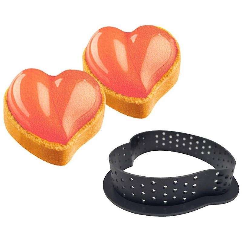 Cake Mold Perforated Cutter Cake Rings Baking Metal Ring Molds 8pcs
