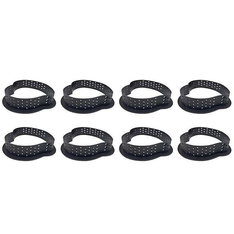 Cake Mold Perforated Cutter Cake Rings Baking Metal Ring Molds 8pcs