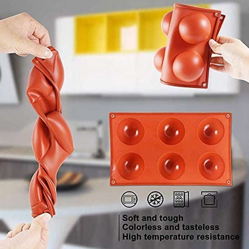 Hot Silicone Chocolate Molds, for Baking Diy, Medium Semi Sphere