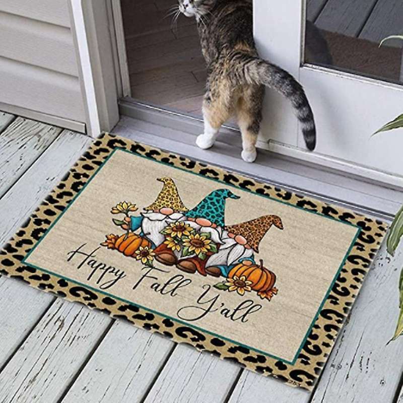 Christmas Three Dwarfs Doormat Blanket Front Door Decor Anti-slip