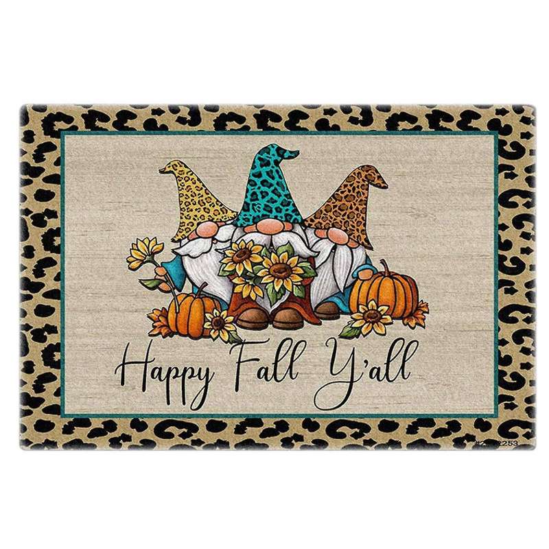 Christmas Three Dwarfs Doormat Blanket Front Door Decor Anti-slip