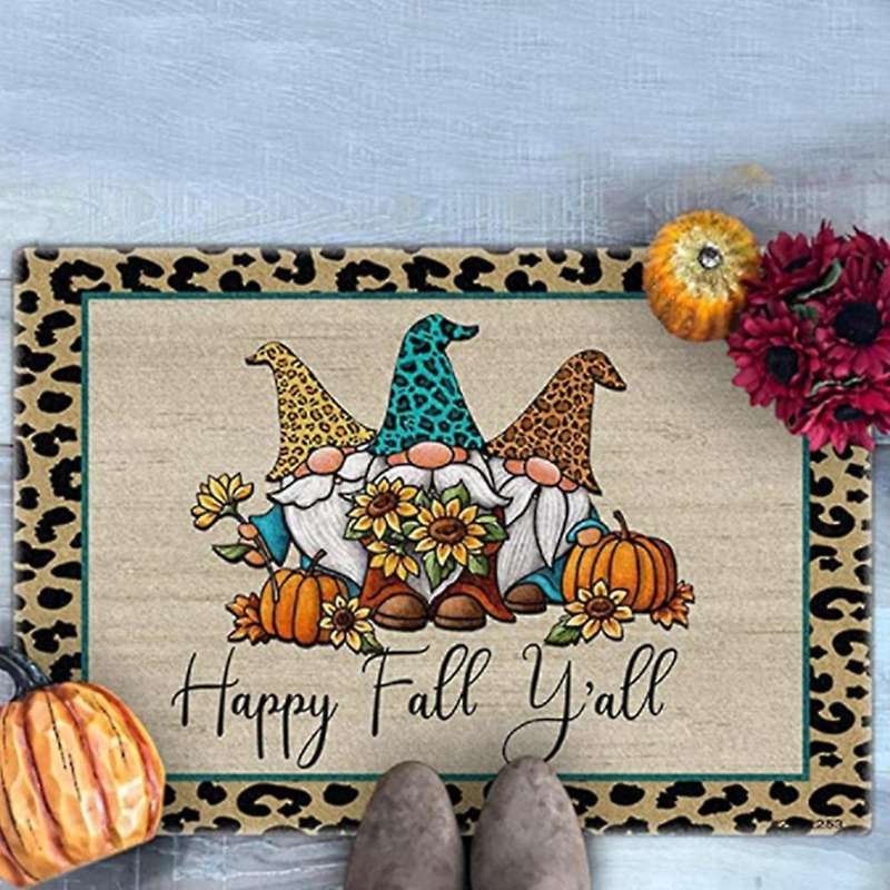 Christmas Three Dwarfs Doormat Blanket Front Door Decor Anti-slip