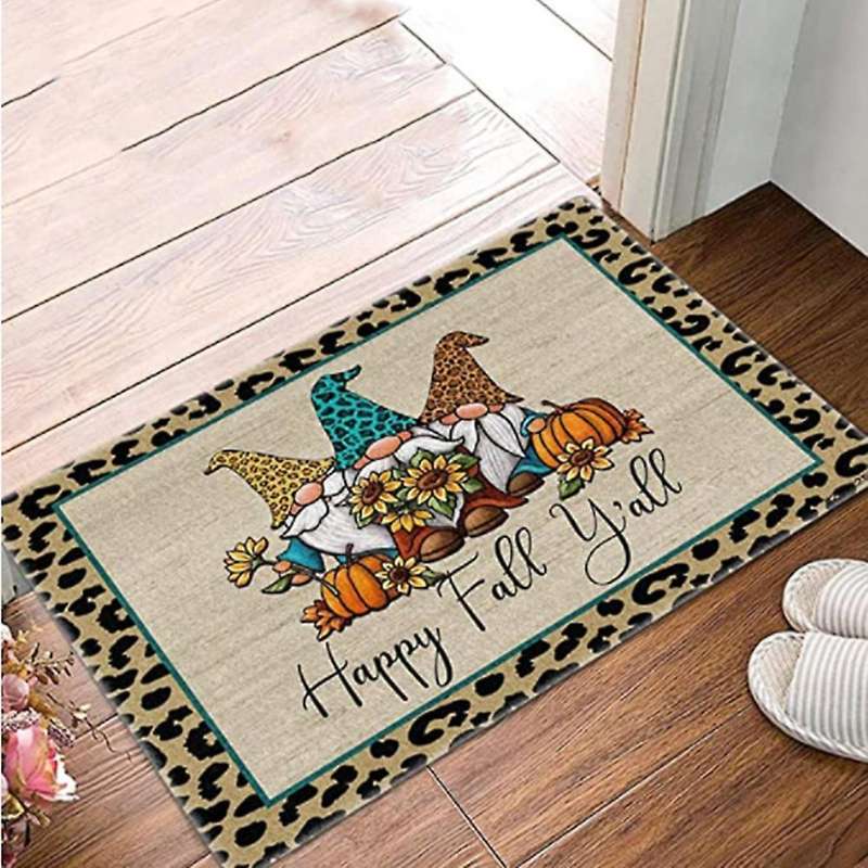 Christmas Three Dwarfs Doormat Blanket Front Door Decor Anti-slip